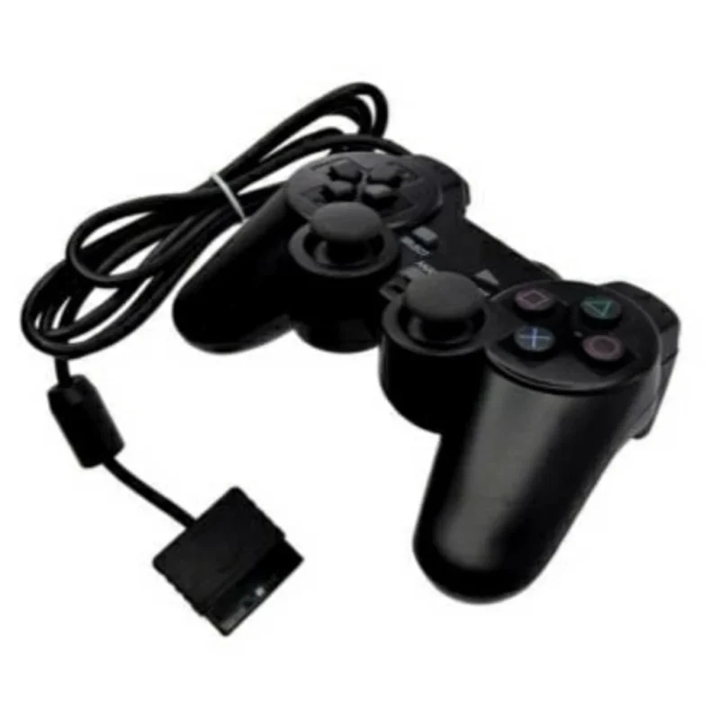 Controle Ps2 Preto Com Fio Saquinho